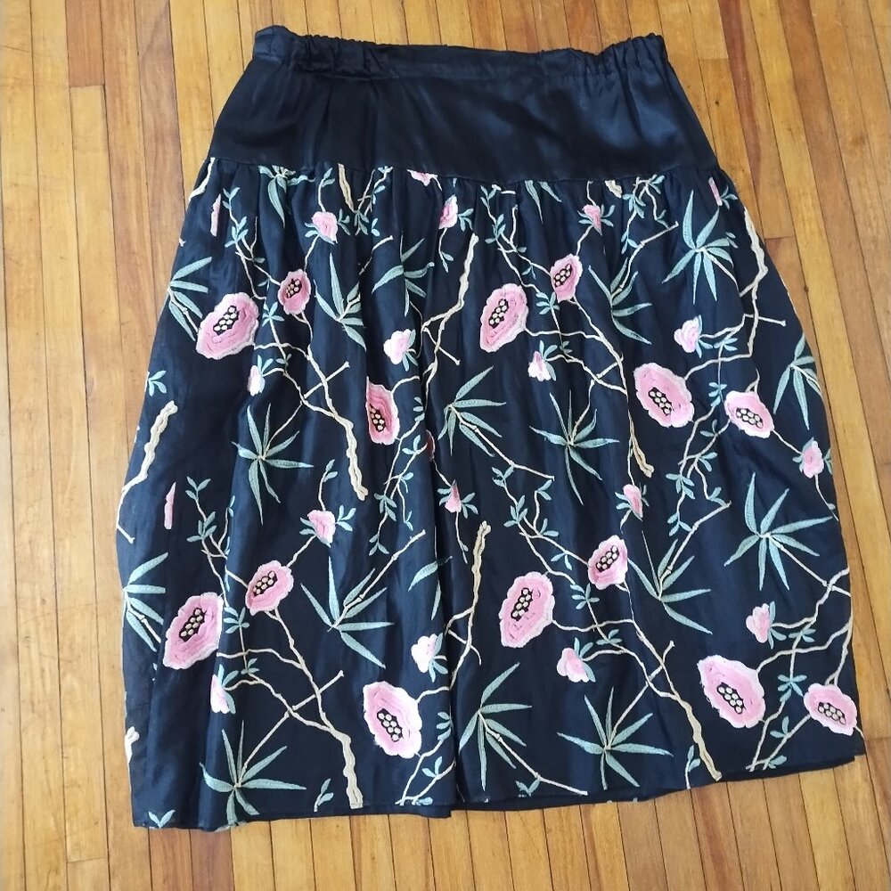 Vintage Adele Wechsler Embroidered Skirt - Picture 4 of 10